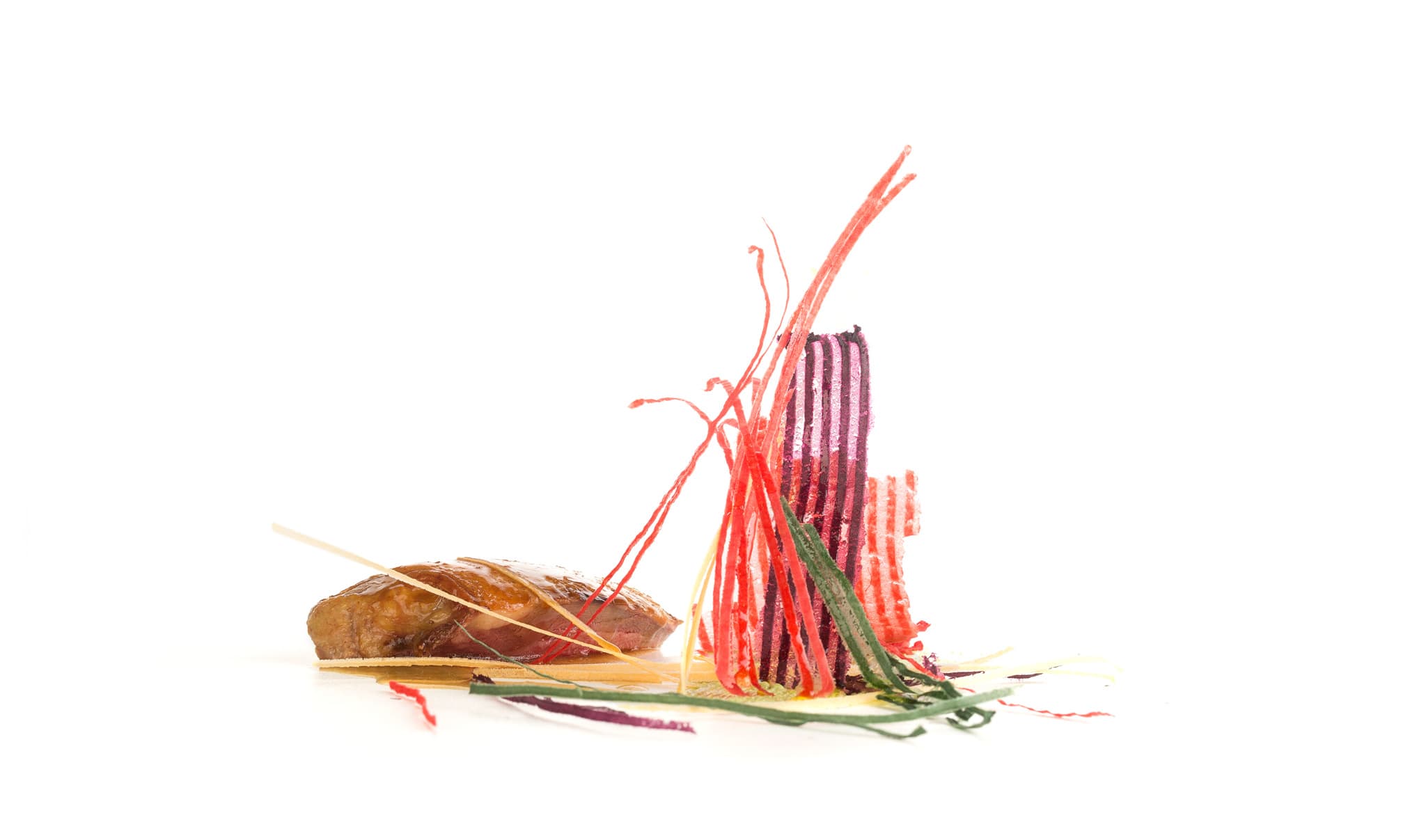 Pichon con plumas de patata